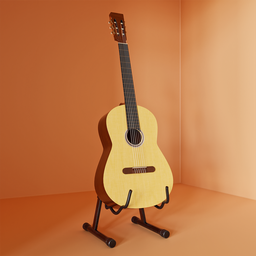 Classic guitar and stand