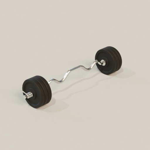 Thumbnail: Gym curl rod