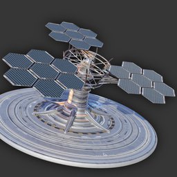 Sci-Fi Solar Power Installation