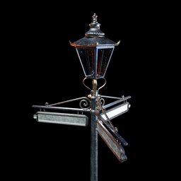 Vintage Victorian Street Lamp 003