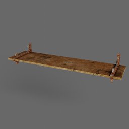 Medieval long shelf