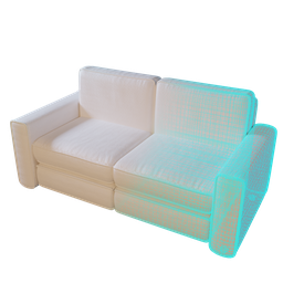 Sofa 01 (low poly variant)