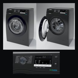 Samsung ww80r421hfx Black Washer