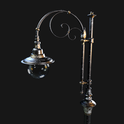 Vintage Victorian Street Lamp 004