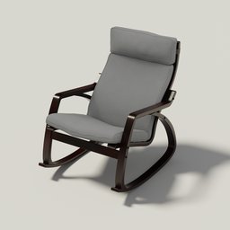 The IKEA Poäng rocking chair  (grey)