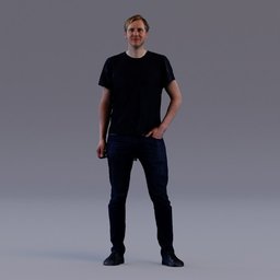 3D soul - standing young man - Tom