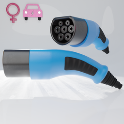 Electric Vehicle Charging Cable Plug Female.